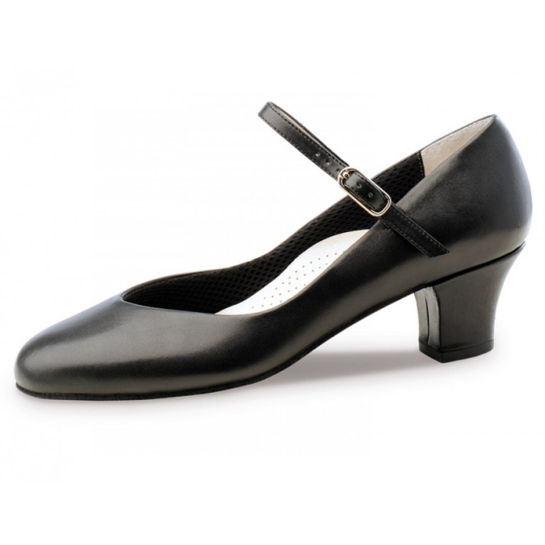 Gina Werner Kern - Chaussures de danse pour femmes en cuir noir