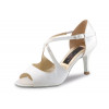 Mable Nueva Epoca - Chaussures de Mariage Ouverte en Satin Blanc