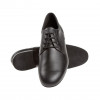 085 Diamant - Chaussures de danse en cuir noir à laçage 4 trous et talons 2cm