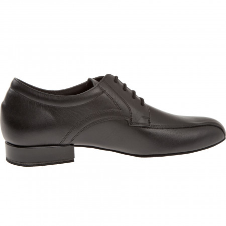 094 Diamant - Chaussures de danse pour pieds larges en cuir noir et talons de 2cm