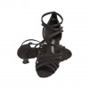 108 Diamant - Chaussures de danses latines en synthétique noir à talons 6,5cm