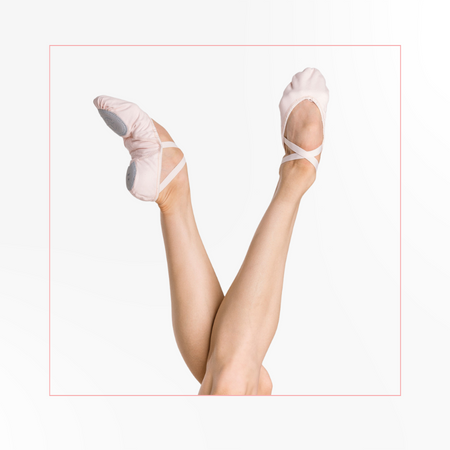 Chaussure de Danse Élastique Demi Pointe Pantoufle de Ballet Yoga Gym pour  Filles et Femmes 23 : : Mode