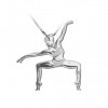 MK-060 - Pendentif danseuse Moderne - Mikelart