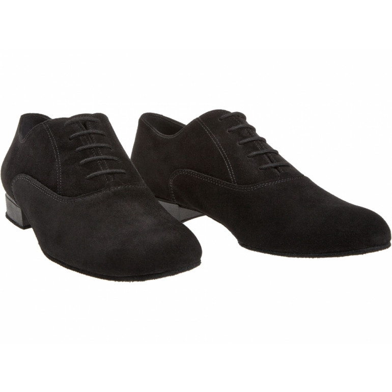 Chaussure de danse en nubuck noir pour homme, talon de 2 cm - Diamant