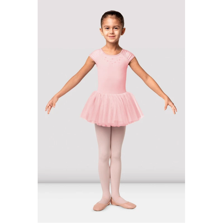 Mirella_M1538C - Robe justaucorps tutu à mancherons - BLOCH