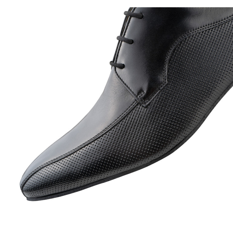 28031 - Chaussures de danse pour homme en cuir noir perforé sur les côtés - Werner Kern