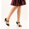 Chaussures de danse en daim noir - Maite LS - Nueva Epoca