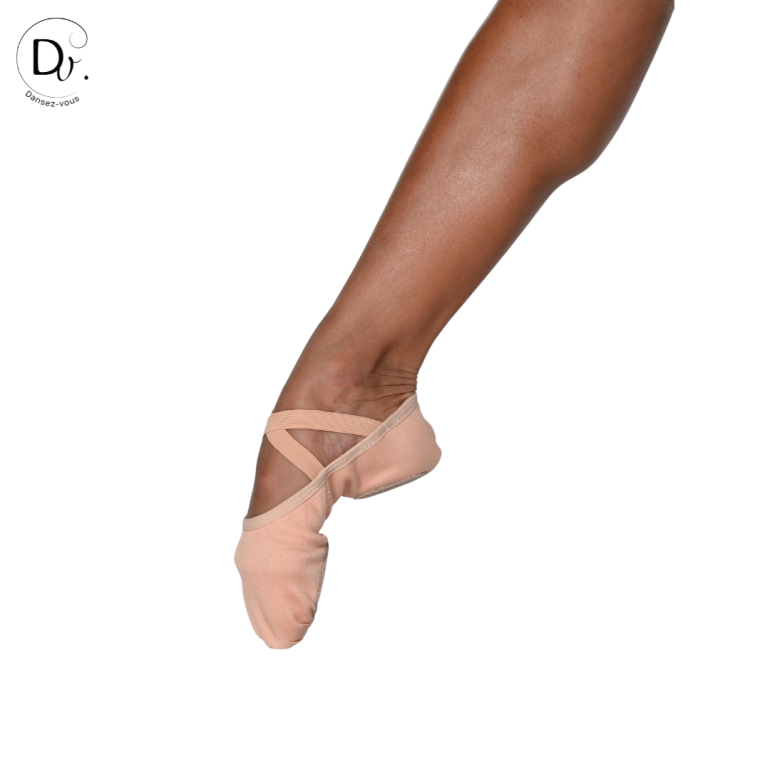 Demi-pointes stretch, bi semelle - Lila  - Dansez-Vous