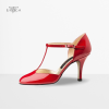 Chaussures de danse en cuir verni rouge - Roslyn LS - Nueva Epoca