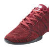 Baskets noir et rouge pour homme en tricot mesh  - Anna Kern